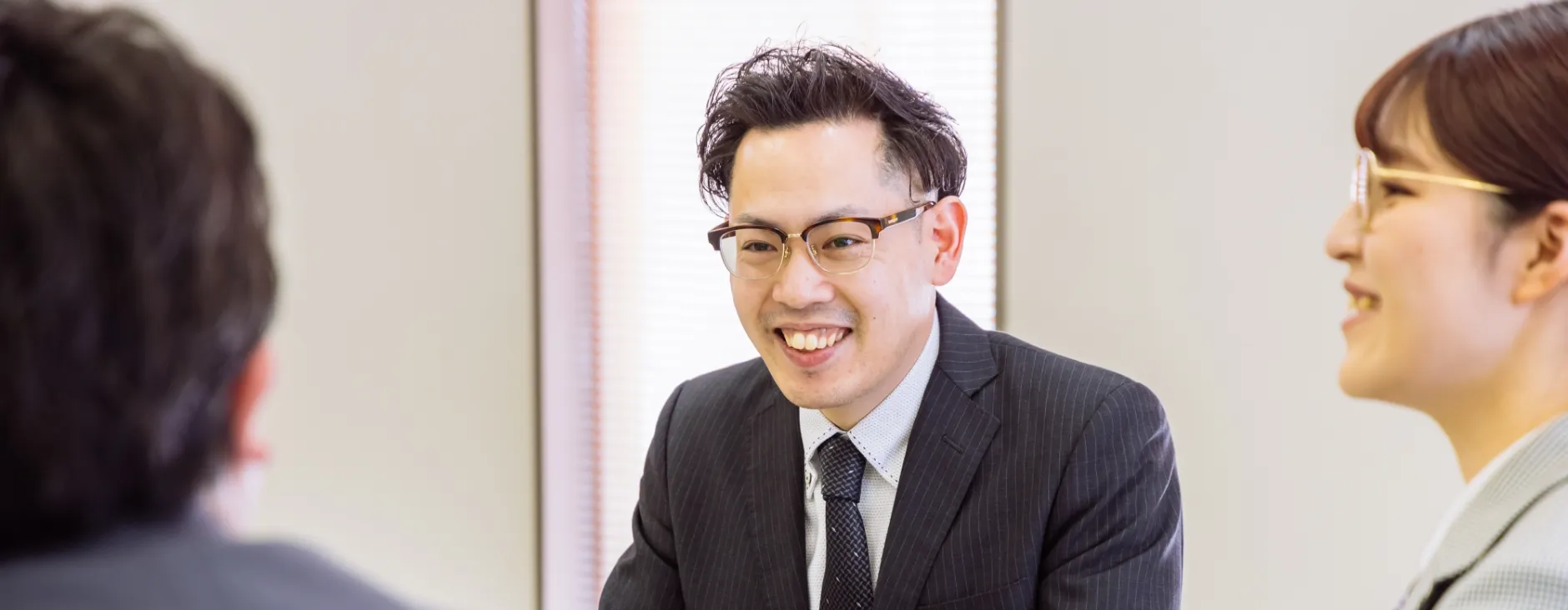 インタビュー中の画像